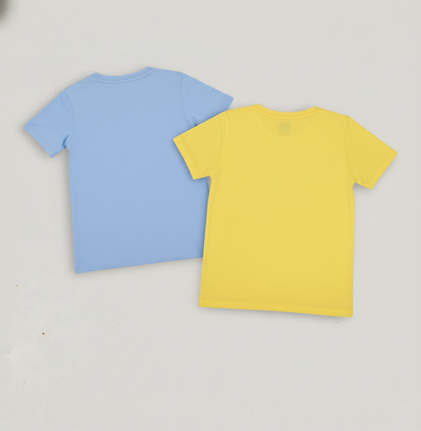 Kids Pure Cotton T-Shirt Combo Set (2 Pieces)