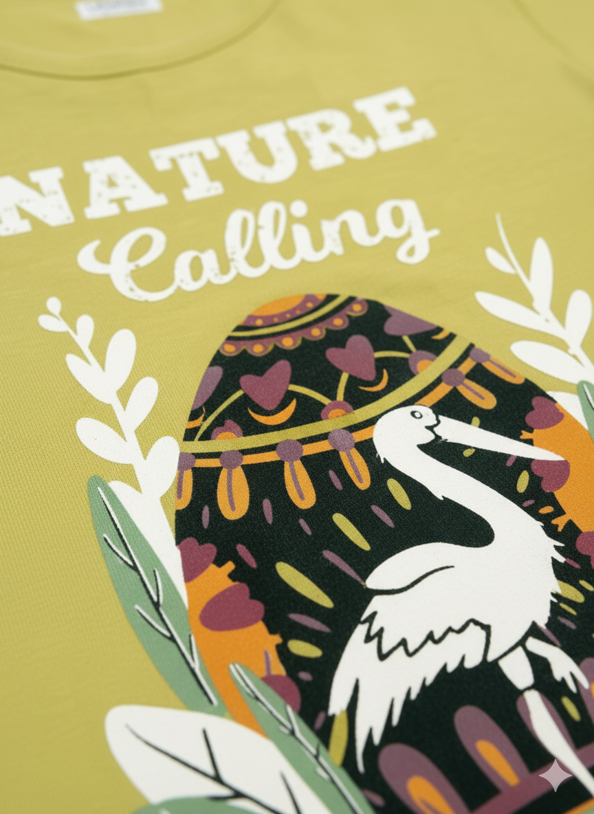 Green Half Sleeves Organic Cotton T-shirt