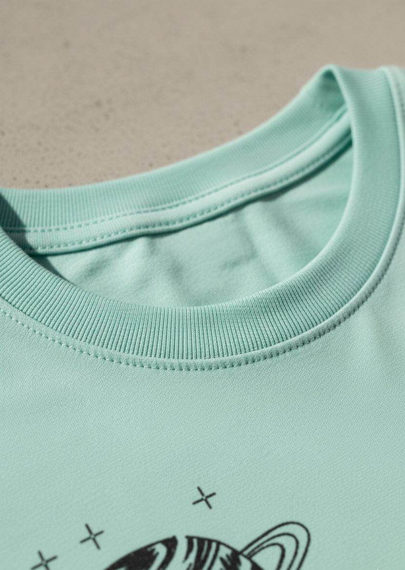 Kids 100% Pure Cotton Aqua Green T-Shirt