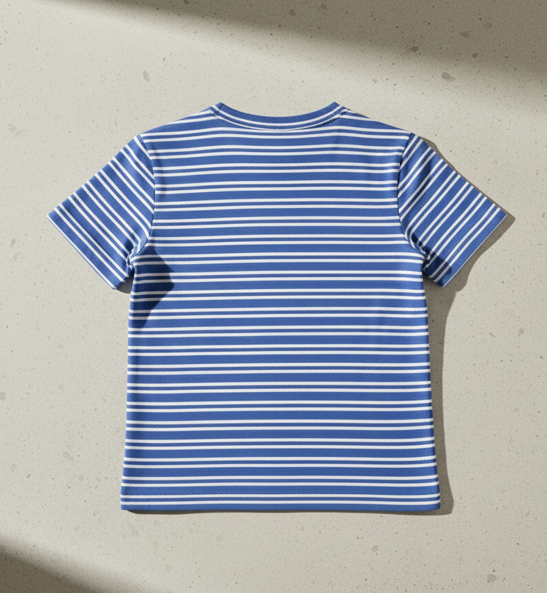 Kids 100% Pure Cotton Purple Stripes T-Shirt