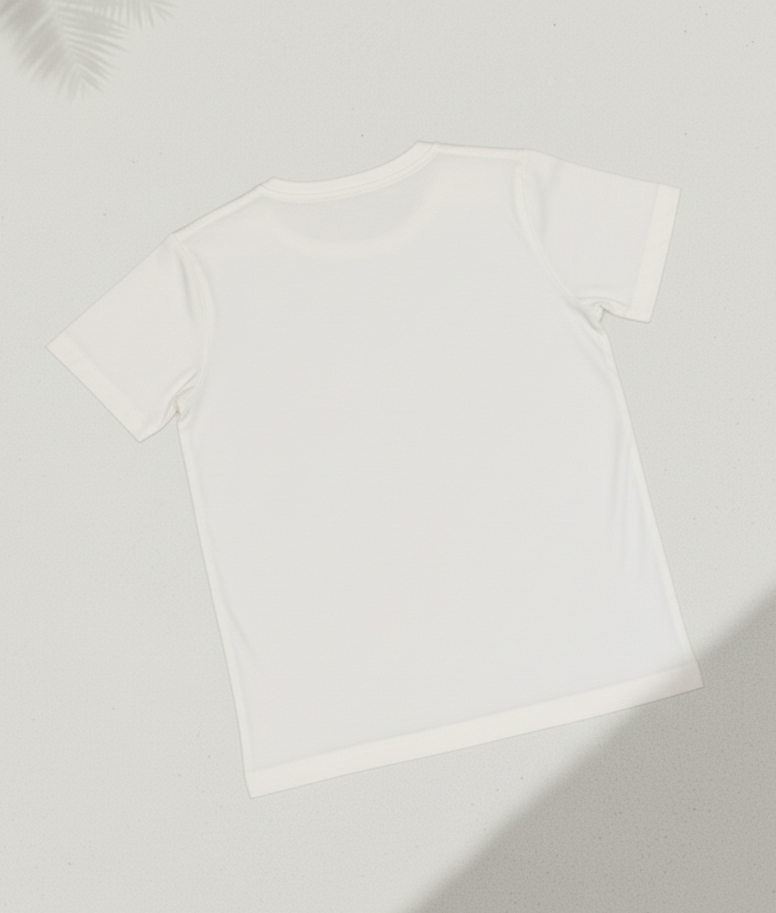 Kids 100% Pure Cotton White Tiger Printed T-Shirt