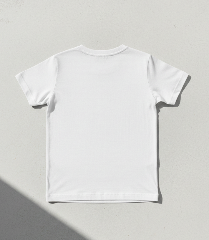 Kids 100% Pure Cotton A Little Dirt White T-Shirt