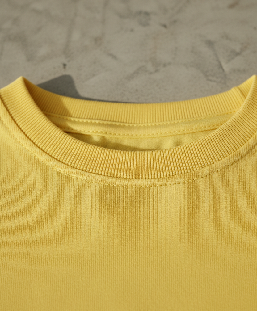 Kids 100% Pure Cotton Yellow T-Shirt