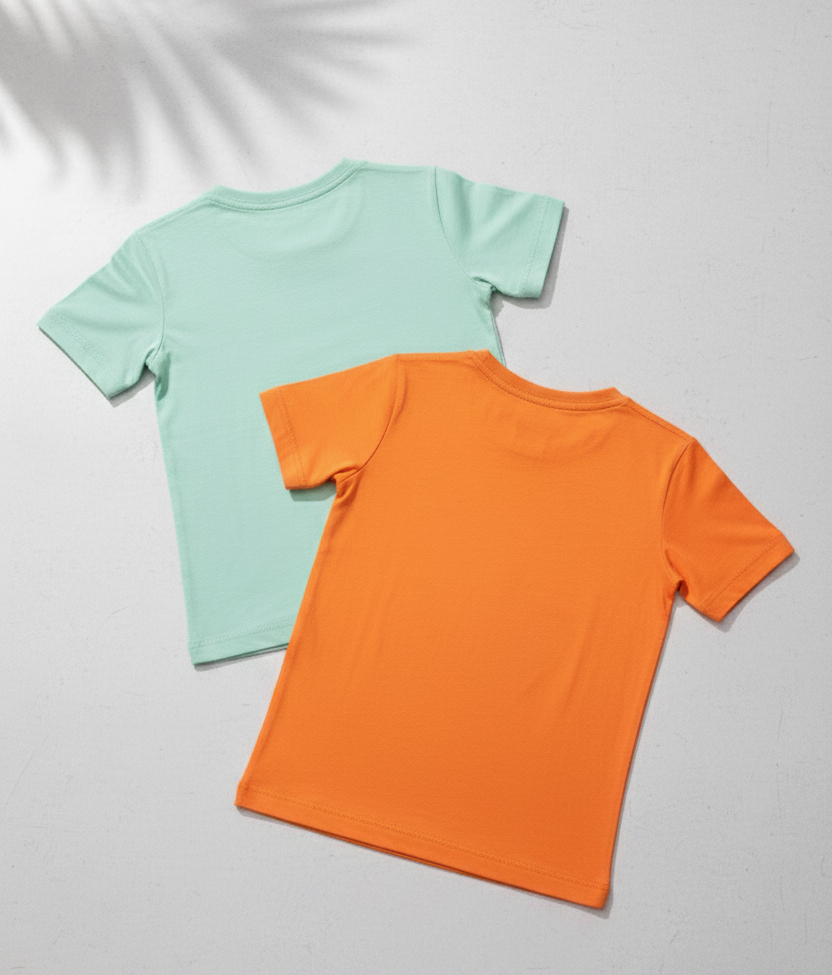 Kids Pure Cotton T-Shirt Combo Set (2 Pieces)