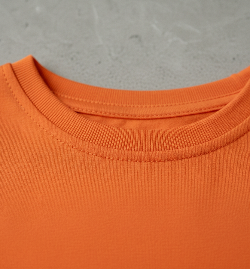 Kids 100% Pure Cotton Orange T-Shirt