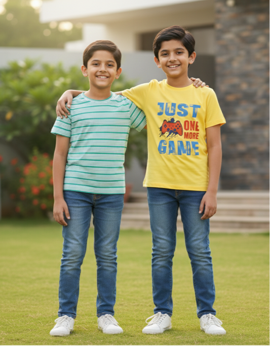 Kids Pure Cotton T-Shirt Combo Set (2 Pieces)