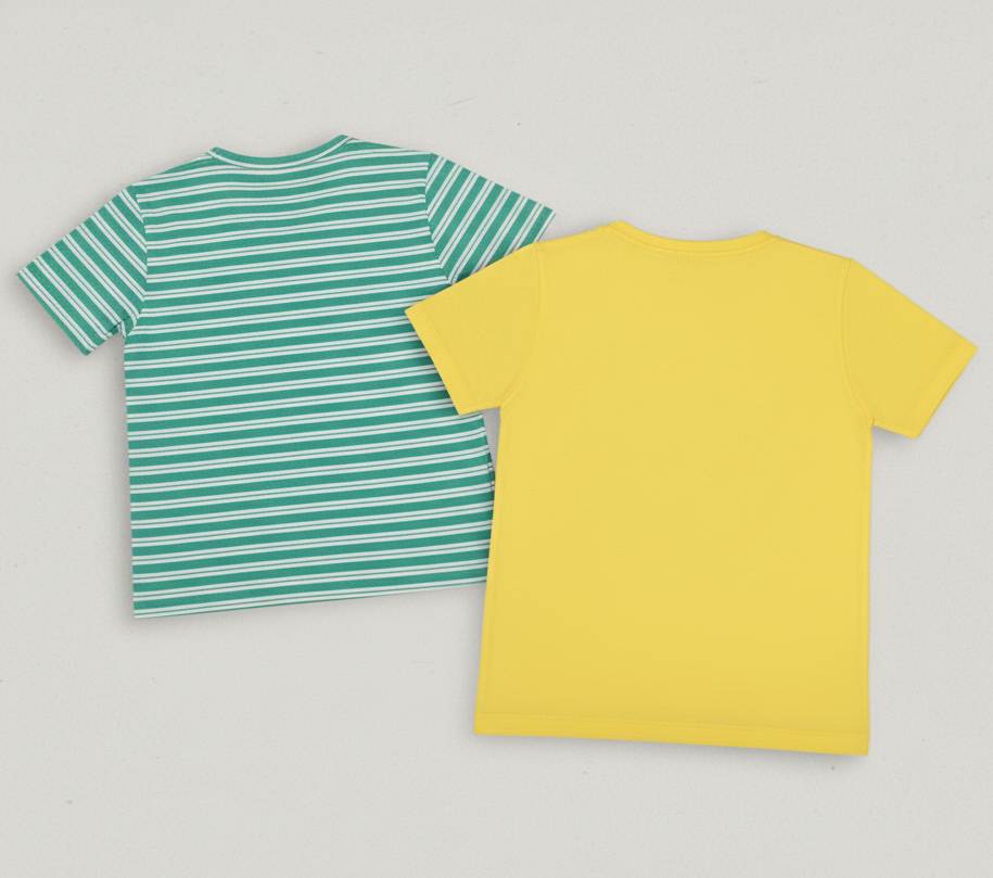 Kids Pure Cotton T-Shirt Combo Set (2 Pieces)