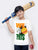 Ladore White India Cricket 100% Cotton Half Sleeves Tshirt Ladore