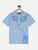 Blue Headphone Printed Round Neck Mercerised Cotton T-shirt freeshipping - Ladore