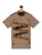 Boys Brown Zig Zag Printed Round Neck Cotton T-shirt freeshipping - Ladore
