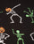 Kids Black Skeleton Pumpkin Halloween Cotton Half Sleeves T-shirt freeshipping - Ladore
