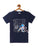 Kids Navy Half Sleeves Space Cotton T-shirt freeshipping - Ladore