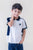 Kids White Smart Polo Cotton T-shirt Ladore