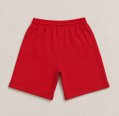Boys Be You 100% Cotton Red Shorts