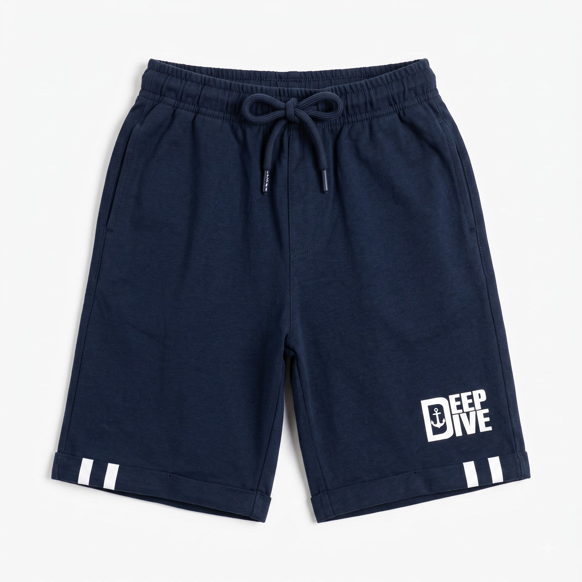 Boys Deep Dive 100% Cotton Blue Shorts