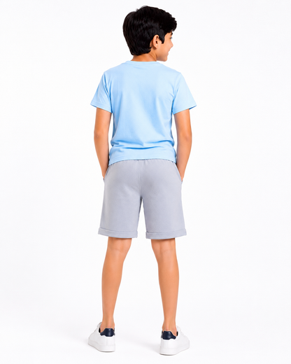Boys Game On 100% Cotton Grey Shorts