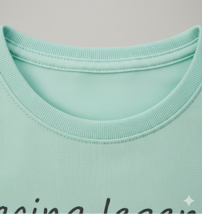 Boys Sea Green Car Printed Cotton T-shirt