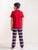 Kids Pure Cotton Red Car Printed Night Suit Set LADORE