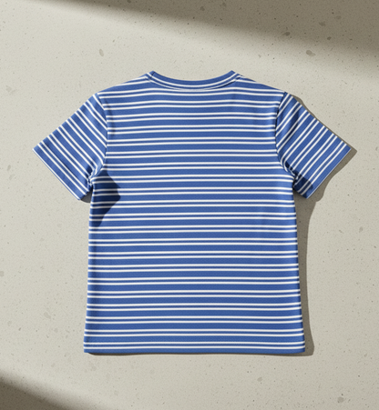 Kids 100% Pure Cotton Purple Stripes T-Shirt