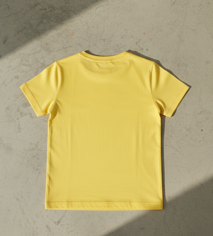 Kids 100% Pure Cotton Yellow T-Shirt