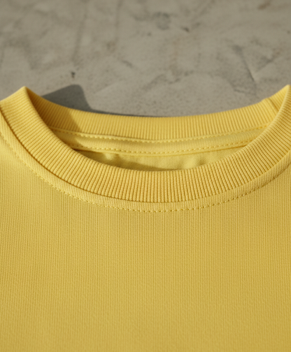 Kids 100% Pure Cotton Yellow T-Shirt