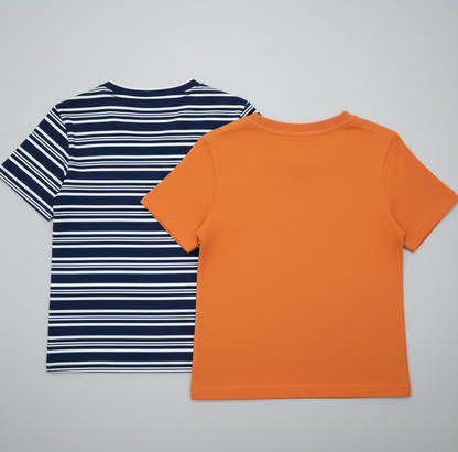 Kids Pure Cotton T-Shirt Combo Set (2 Pieces)