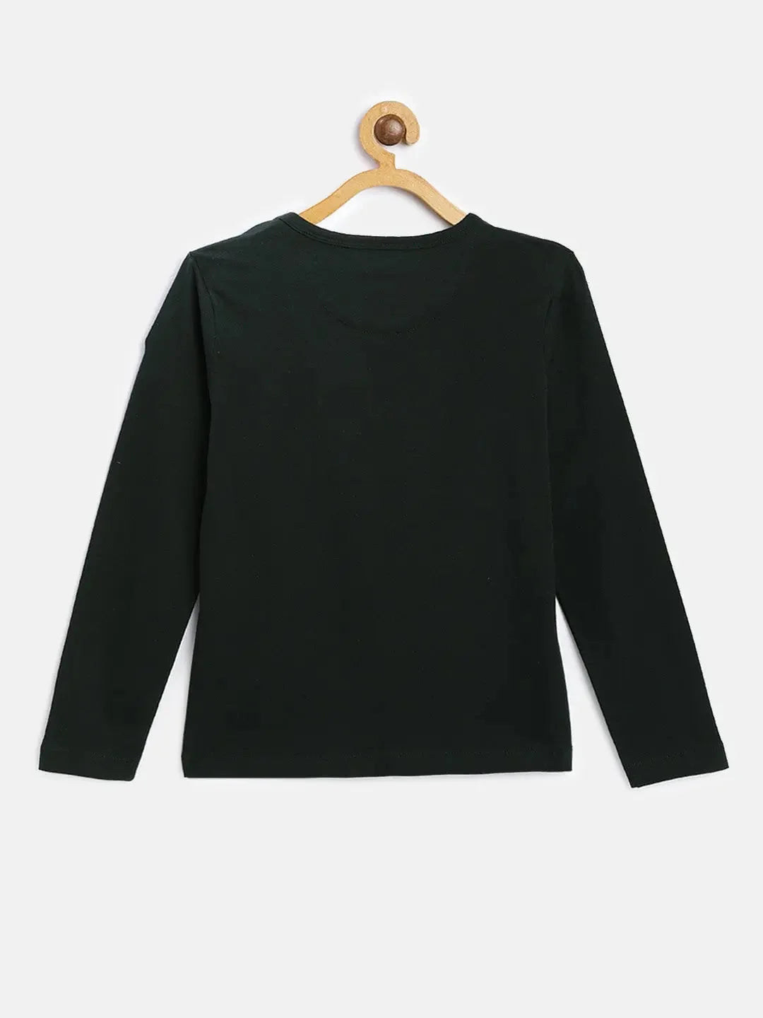 Olive Green Biker Printed Round Neck Cotton T-shirt - Ladore