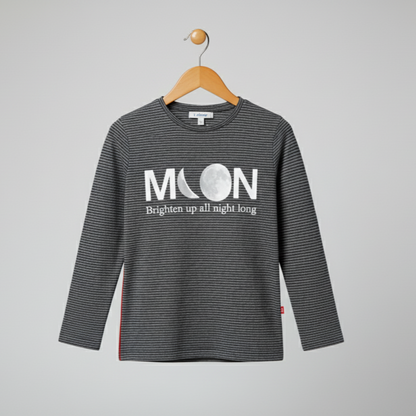 Blue Pure Cotton Full Sleeves Tshirt