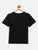 Black Printed Round Neck Cotton T-shirt freeshipping - Ladore