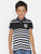 Boys Black Striped Polo Cotton T-shirt freeshipping - Ladore