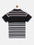 Boys Black Striped Polo Cotton T-shirt freeshipping - Ladore