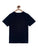 Boys Black Tie Printed Round Neck Cotton T-shirt freeshipping - Ladore