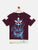 Boys Purple Sailboat Printed Round Neck Cotton T-shirt freeshipping - Ladore