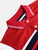 Boys Red Striped Polo Mercerised Cotton T-shirt freeshipping - Ladore