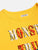 Boys Yellow Round Neck Car Print Cotton T-shirt freeshipping - Ladore
