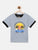 Grey Surfer Printed Round Neck Cotton T-shirt freeshipping - Ladore