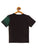 Kids Blue & Green Colour Block Round Neck Cotton T-shirt freeshipping - Ladore