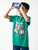 Kids Green Binocular Print Cotton T-shirt LADORE