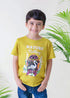 Kids Green Half Sleeves Organic Nature Cotton T-shirt