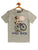 Kids Grey Bicycle Printed Round Neck T-shirt freeshipping - Ladore