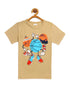 Kids Half Sleeves Ball Print Cotton T-shirt