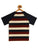 Kids Maroon and Blue Striped Half Sleeve Cotton T-shirt freeshipping - Ladore