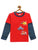 Kids Red Full Sleeves Vehicles Cotton T-shirt freeshipping - Ladore