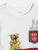 Ladore White Animal Printed Half Sleeves Cotton Tshirt Ladore