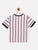 Pink Striped Round Neck Supima Cotton T-shirt freeshipping - Ladore