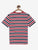 Red Striped Round Neck Cotton T-shirt freeshipping - Ladore