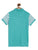 Sea Green Patterned Polo Cotton T-shirt freeshipping - Ladore