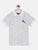 White Self Design Polo Cotton T-shirt freeshipping - Ladore
