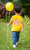 Yellow Patterned Round Neck Cotton T-shirt LADORE