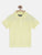 Yellow Solid Self Fabric Polo Cotton T-shirt freeshipping - Ladore